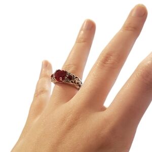 Heart Shaped Zircon Eternity Ring